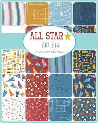 All Star Mini Charm by Stacy Iest Hsu for Moda Fabrics