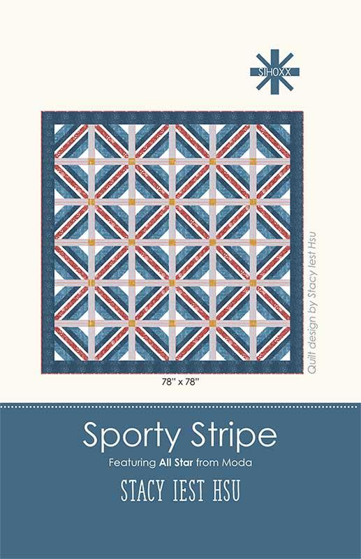 Sporty Stripe Quilt Pattern by Stacy Iest Hsu