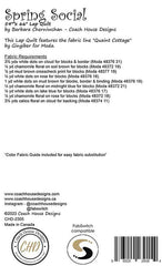 Spring Social Quilt Pattern by Coach House Designs