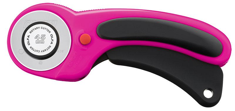 45MM Ergonomic Rotary Magenta Cutter by Olfa