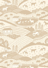 Country Croft Cream Croft Yardage by Lewis & Irene Fabrics