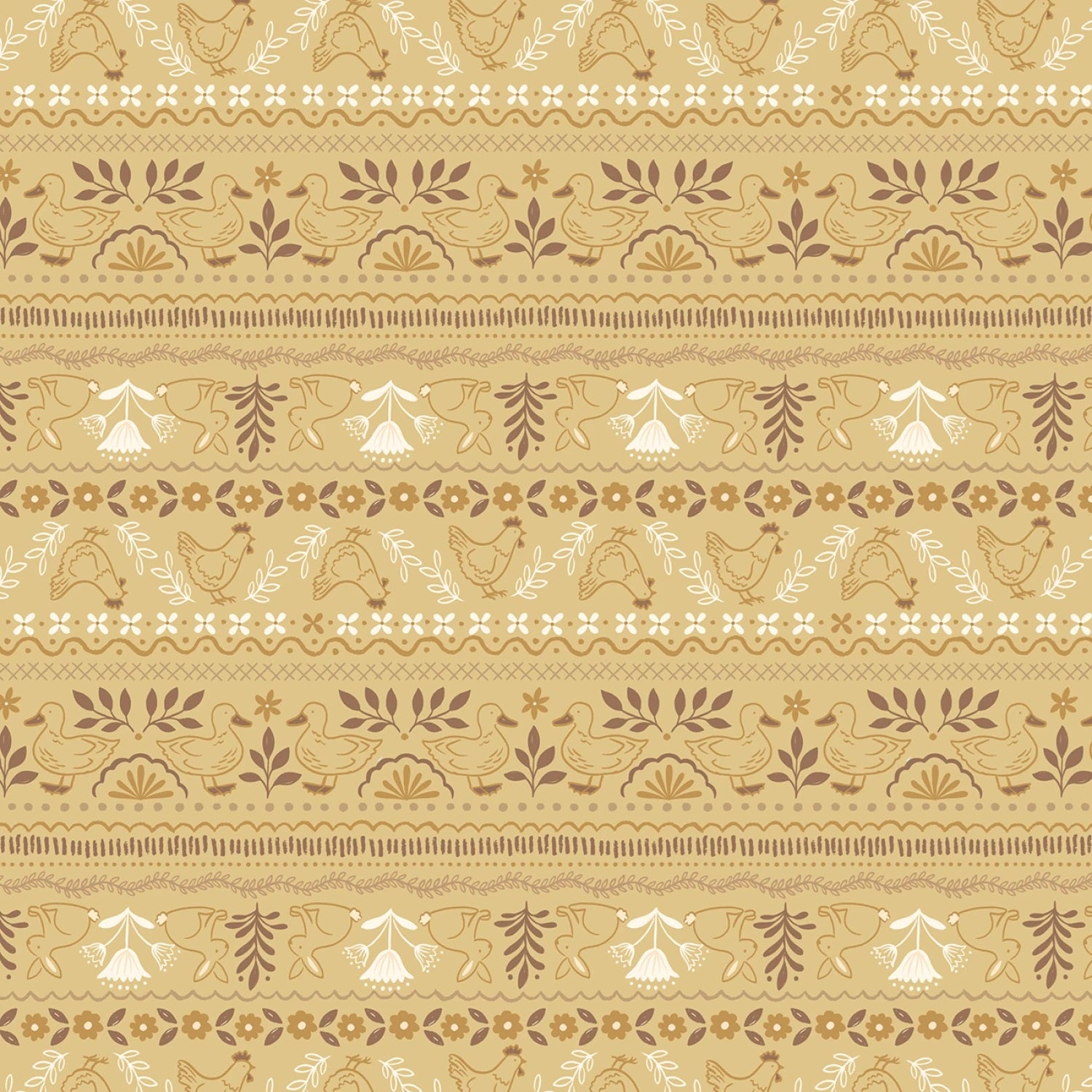 Country Croft Honey Farm Friends Yardage by Lewis & Irene Fabrics