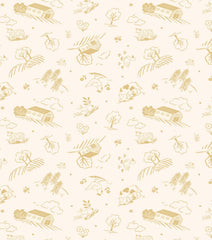 Country Croft Cream Honey Country Croft Yardage by Lewis & Irene Fabrics