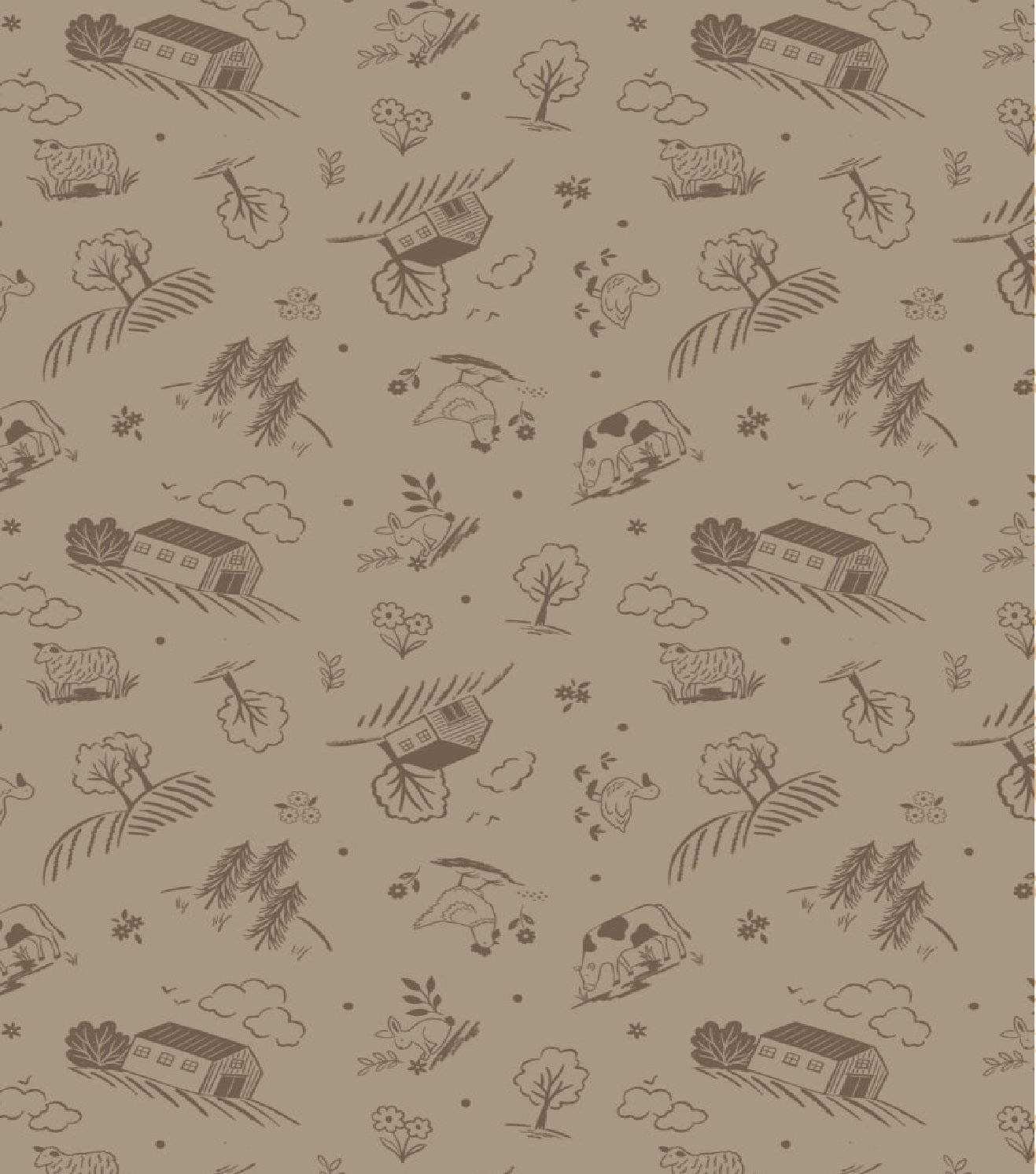 Country Croft Earth Country Croft Yardage by Lewis & Irene Fabrics