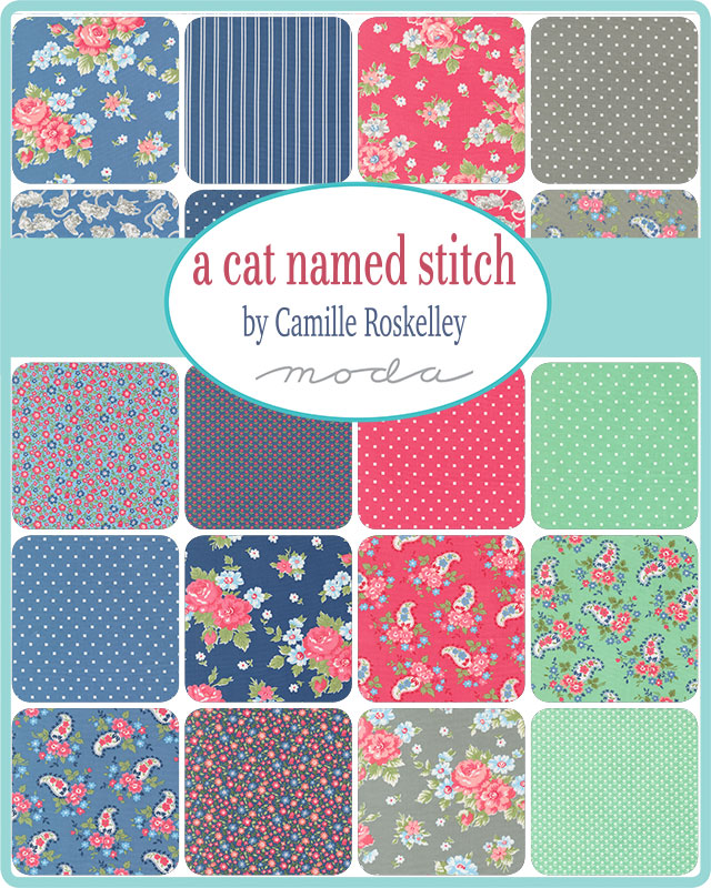 PREORDER A Cat Named Stitch Jelly Roll by Camille Roskelley for Moda Fabrics