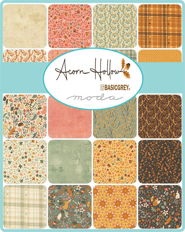 Acorn Hollow Mini Charm by Basic Grey for Moda Fabrics