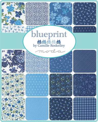 PREORDER Blueprint Fat Quarter Bundle by Camille Roskelley for Moda Fabrics