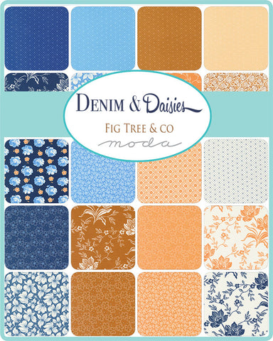 Denim & Daisies Fat Quarter Bundle by Fig Tree & Co. for Moda Fabrics
