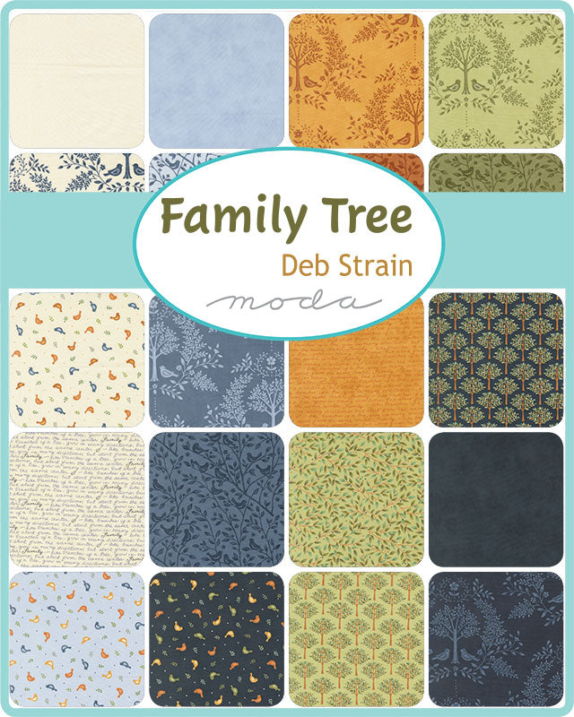PREORDER Family Tree Fat Quarter Bundle by Deb Strain for Moda Fabrics