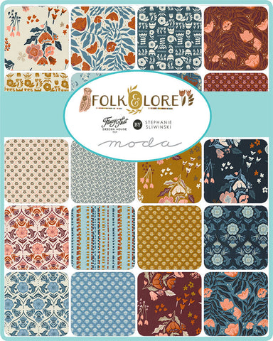 Folk & Lore Fat Quarter Bundle by Fancy That Design House for Moda Fabrics