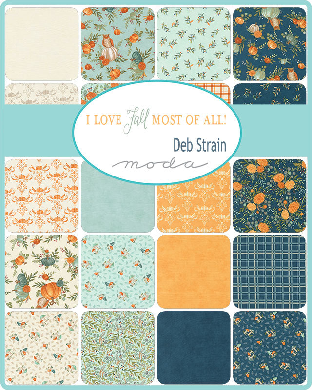 I Love Fall Most Of All Fat Quarter Bundle by Deb Strain for Moda Fabrics
