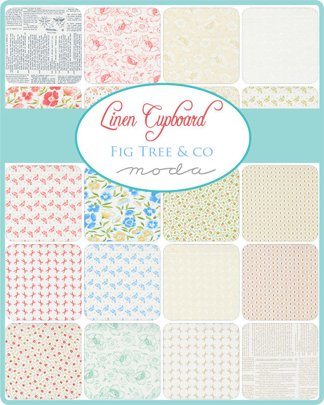 Linen Cupboard Mini Charm by Fig Tree & Co. for Moda Fabrics