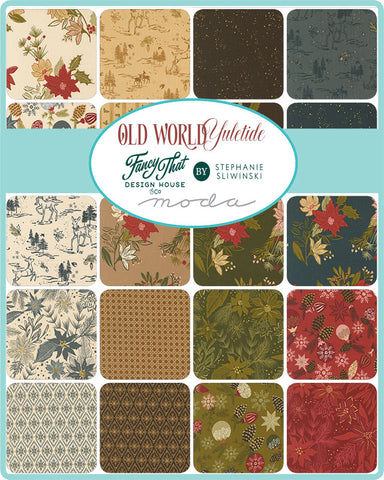 Old World Yuletide Layer Cake by Fancy That Design House for Moda Fabrics