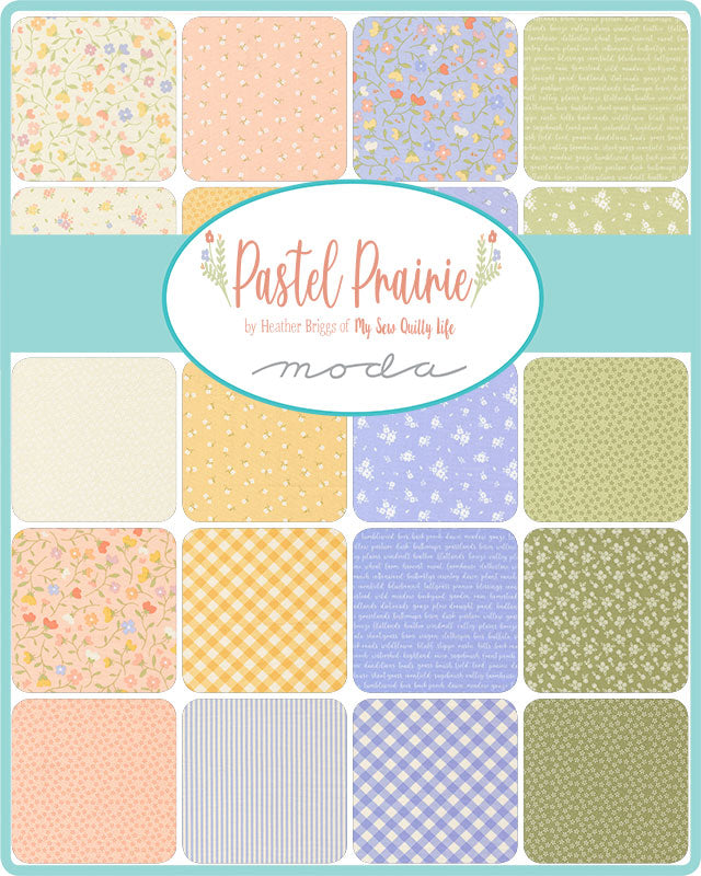PREORDER Pastel Prairie Jelly Roll by Heather Briggs for Moda Fabrics