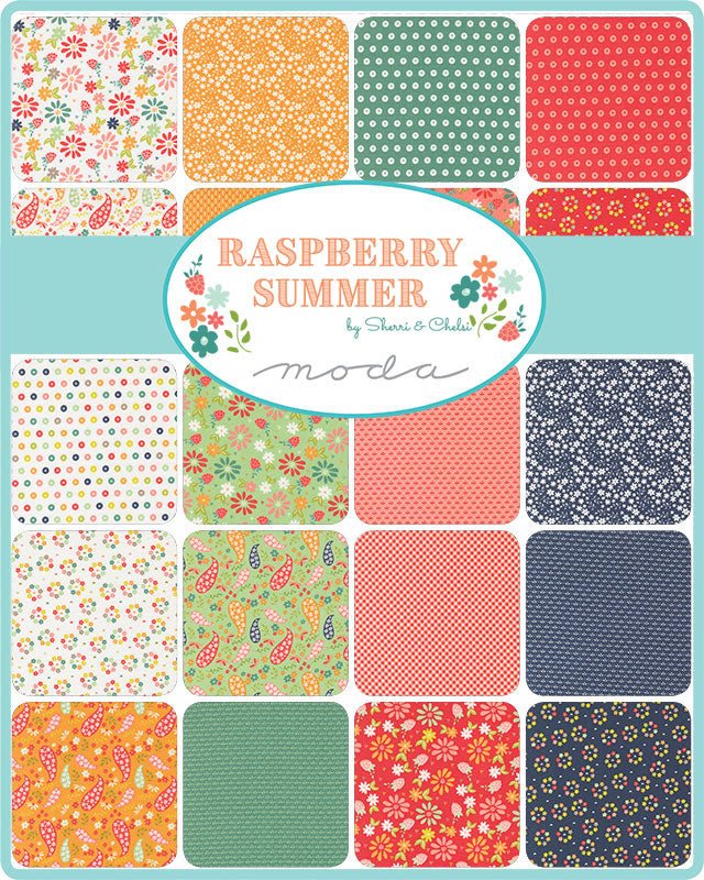 Raspberry Summer Fat Quarter Bundle by Sherri & Chelsi for Moda Fabrics