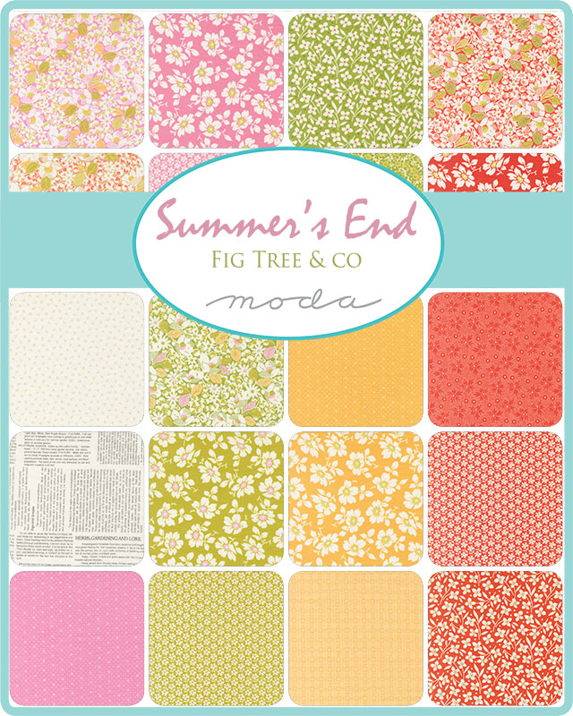 Summer's End Fat Eighth Bundle by Fig Tree & Co. for Moda Fabrics