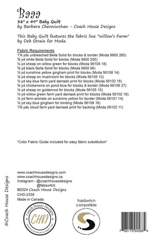 Baaa Quilt Pattern by Coach House Designs