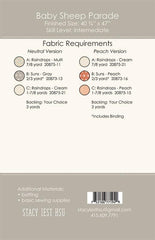 Baby Sheep Parade Quilt Pattern by Stacy Iest Hsu