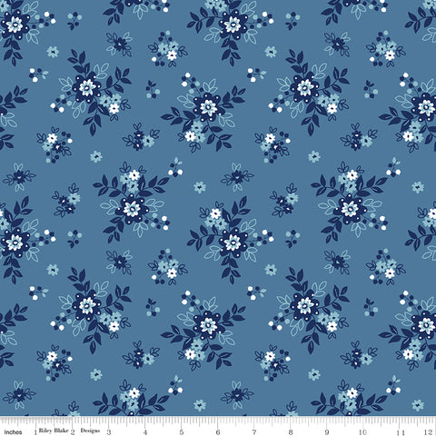 Simply Country Denim Bouquets Yardage by Tasha Noel for Riley Blake Designs