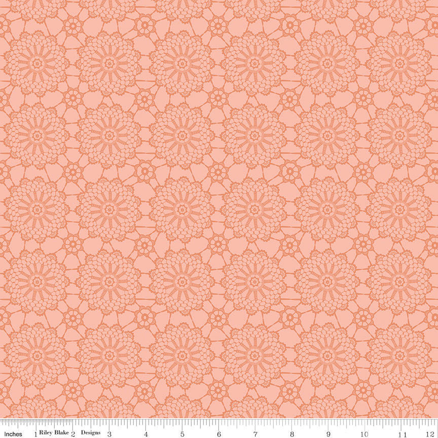 Live, Love, Glamp Blush Crochet Yardage by Dani Mogstad for Riley Blake Designs