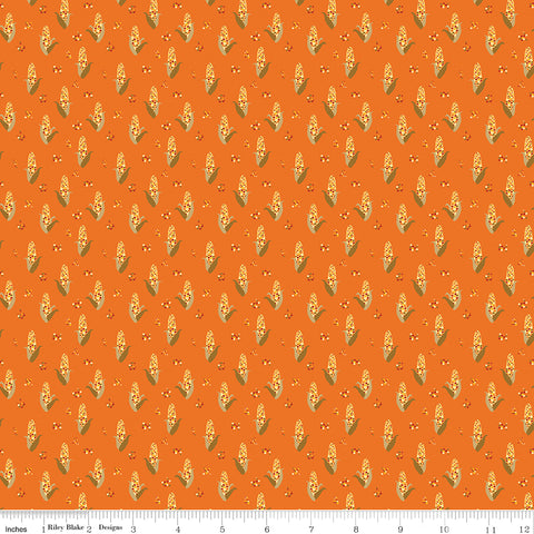 Fall's In Town Orange Corn Yardage by Sandy Gervais for Riley Blake Designs
