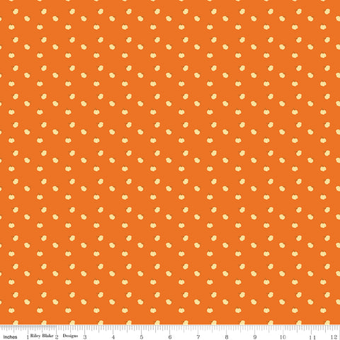 Fall's In Town Orange Pumpkins Yardage by Sandy Gervais for Riley Blake Designs