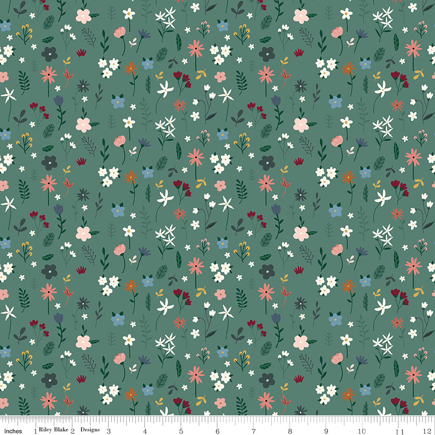 Let's Create Hunter Stems Yardage by Echo Park Paper Co. for Riley Blake Designs