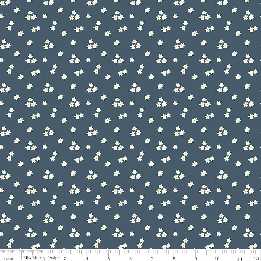 Let's Create Oxford Flowers Yardage by Echo Park Paper Co. for Riley Blake Designs