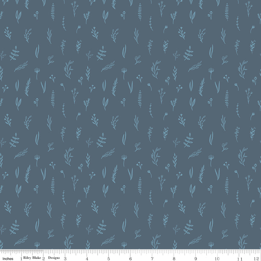 Let's Create Oxford Tonal Stems Yardage by Echo Park Paper Co. for Riley Blake Designs