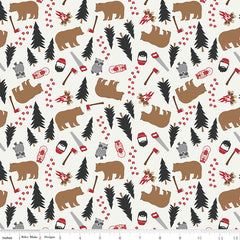 Woodsman Cream Main Yardage by Lori Whitlock for Riley Blake Designs