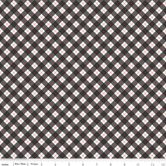 Woodsman Black Bias Plaid Yardage by Lori Whitlock for Riley Blake Designs