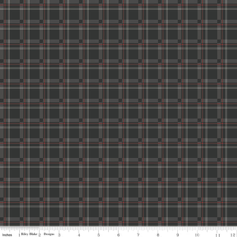 Woodsman Black Plaid Yardage by Lori Whitlock for Riley Blake Designs