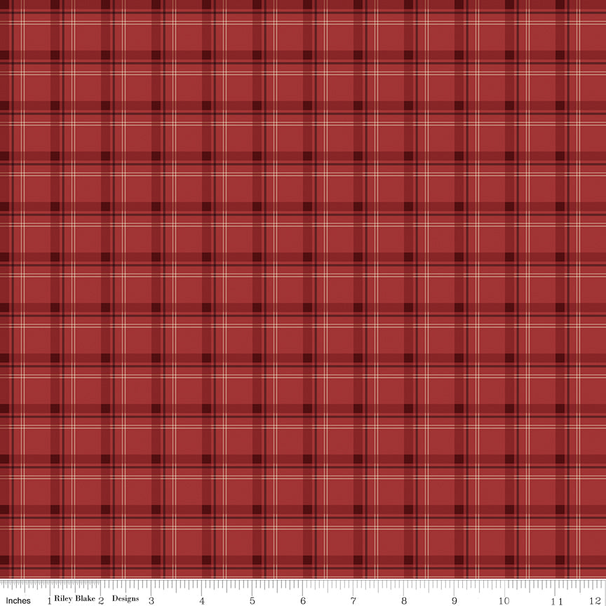 Woodsman Red Plaid Yardage by Lori Whitlock for Riley Blake Designs