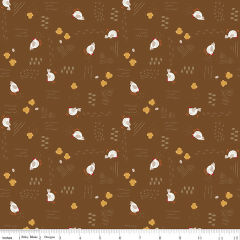 Country Life Field Chicken Scratch Yardage by Jennifer Long for Riley Blake Designs