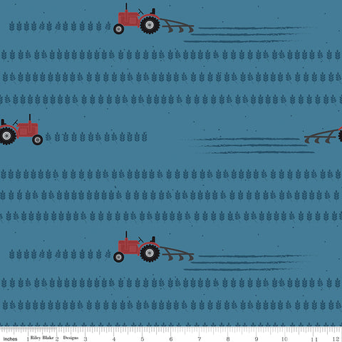 Country Life Denim Working the Field Yardage by Jennifer Long for Riley Blake Designs