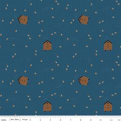 Country Life Night Worker Bee Yardage by Jennifer Long for Riley Blake Designs