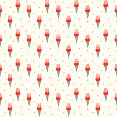 I Love Us Cream Cones Yardage by Sandy Gervais for Riley Blake Designs