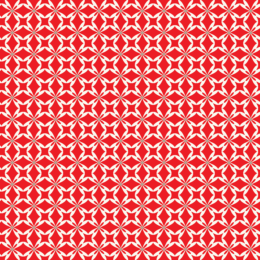 I Love Us Red Tiled Hearts Yardage by Sandy Gervais for Riley Blake Designs