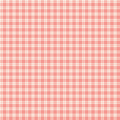 I Love Us Coral Plaid Yardage by Sandy Gervais for Riley Blake Designs