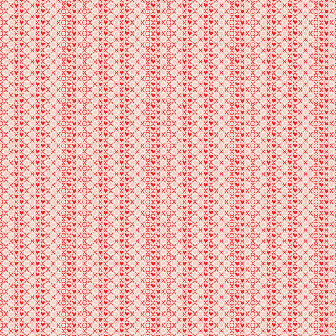 I Love Us Blush XOX Yardage by Sandy Gervais for Riley Blake Designs