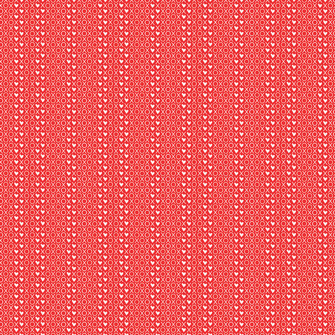 I Love Us Red XOX Yardage by Sandy Gervais for Riley Blake Designs