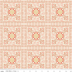 Wild Rose Cream Bandanas Yardage by the RBD Designers for Riley Blake Designs