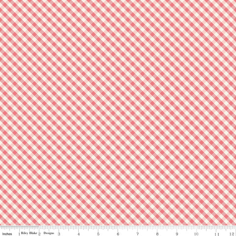 Spring Gardens Sugar Pink Gingham Yardage by My Mind's Eye for Riley Blake Designs