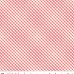 Spring Gardens Sugar Pink Gingham Yardage by My Mind's Eye for Riley Blake Designs