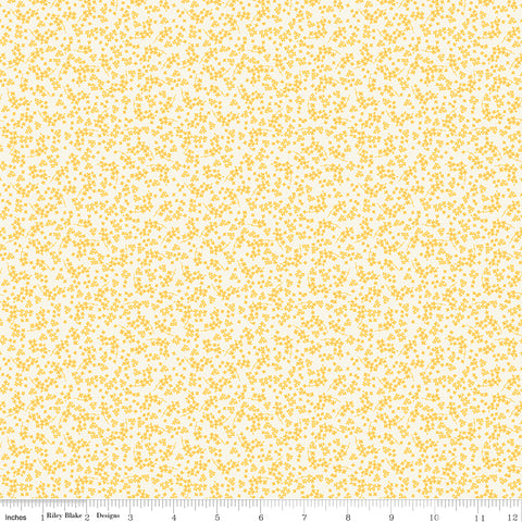 Spring Gardens Cream Ditsy Floral Yardage by My Mind's Eye for Riley Blake Designs