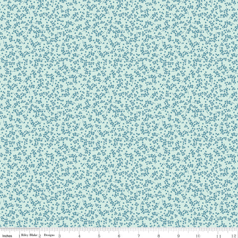 Spring Gardens Sky Ditsy Floral Yardage by My Mind's Eye for Riley Blake Designs