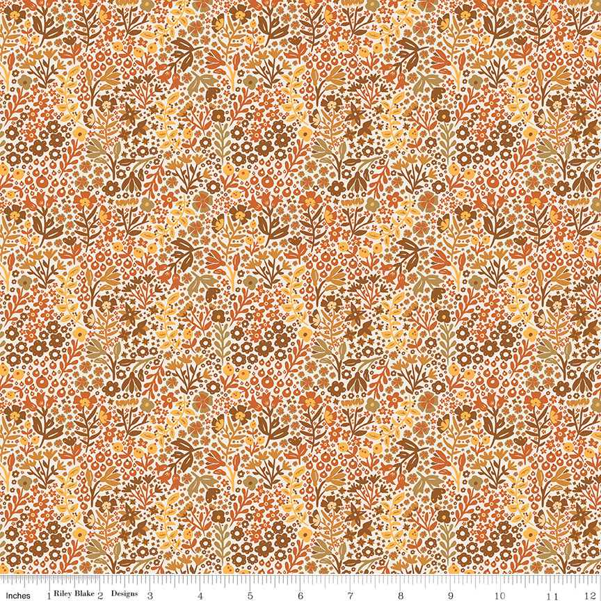 The Old Garden Cream Arthur Yardage by Danelys Sidron for Riley Blake Designs