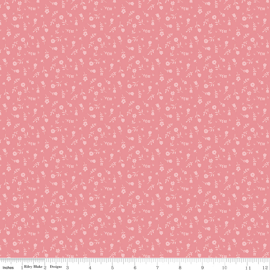 Bunny Trail Peony Ditsy Yardage by Dani Mogstad for Riley Blake Designs