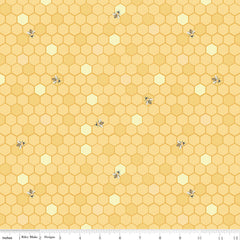 Sunshine and Sweet Tea Sunshine Honeycomb Yardage by Amanda Castor for Riley Blake Designs