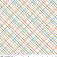 Sunshine and Sweet Tea Multi Summer Plaid Yardage by Amanda Castor for Riley Blake Designs